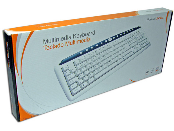 Teclado Perfect Choice Multimedia en Español, PS/2.