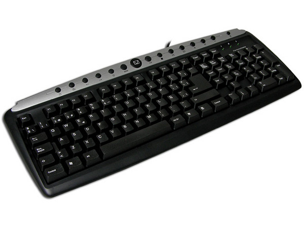 Teclado Perfect Choice Multimedia, PS2 Color Negro.