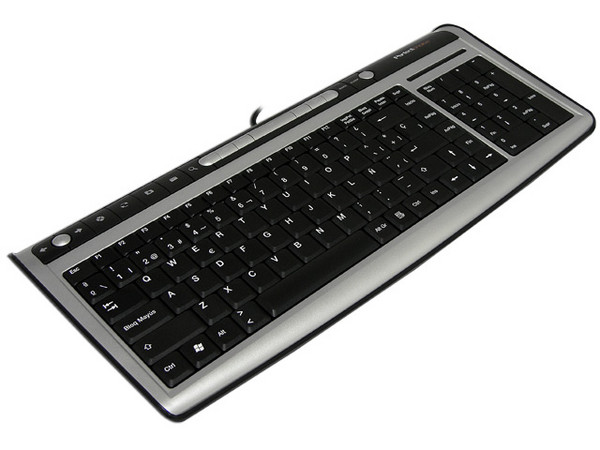Teclado Perfect Choice Multimedia Ultradelgado, USB