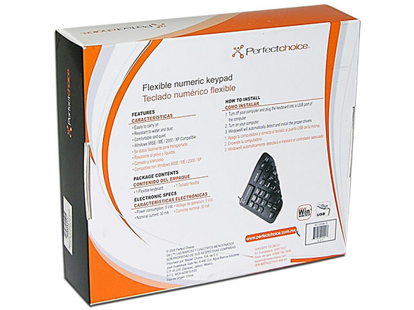 Teclado Numérico Flexible Perfectchoice, USB