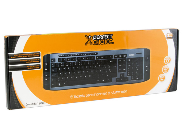 Teclado Perfect Choice para Internet y Multimedia, USB