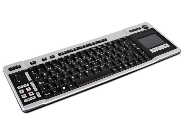 Teclado Perfect choice Media Center con Scroll y touchpad integrado, USB.