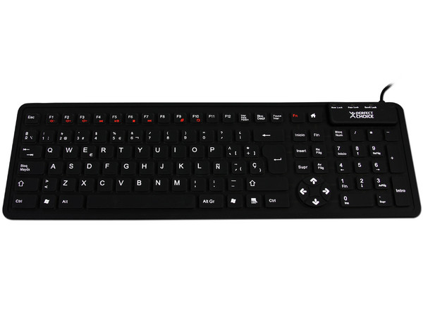 Teclado Flexible Perfect Choice Multimedia, USB