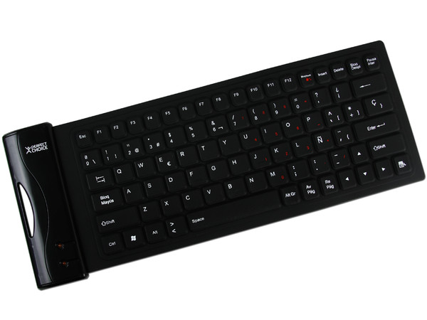 Teclado Perfect Choice Flexible Compacto, USB. Color Negro