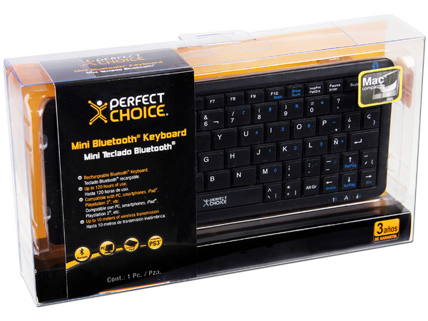 Mini Teclado Perfect Choice, Bluetooth