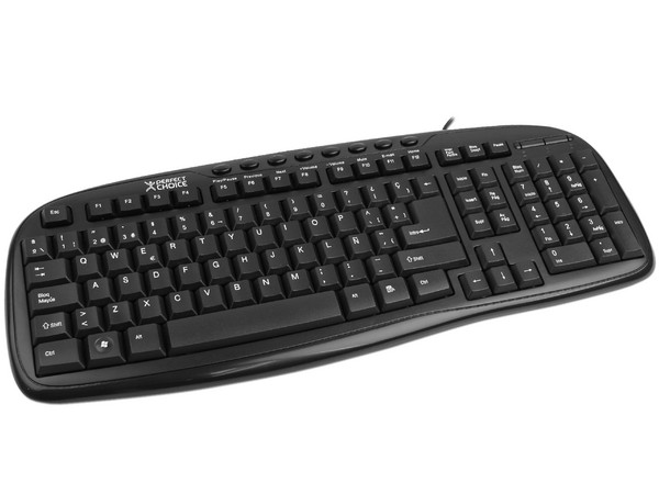Teclado Multimedia Perfect Choice Core, USB 