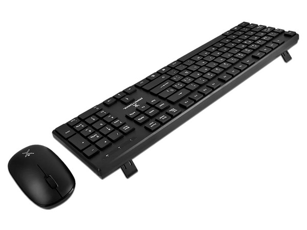 Kit Teclado y Mouse Inalámbricos Perfect Choice PC-201281, USB. Color Negro.