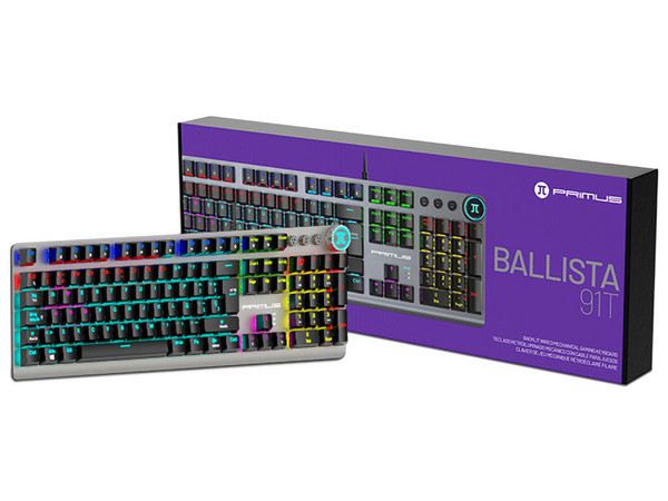 Teclado Mecánico Gaming Primus Ball 91T,  RGB,  USB