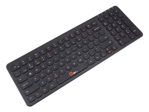 Teclado Bluetooth Qian QACTB18001, Multidispositivo. Color Negro.