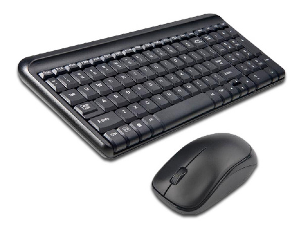 Kit Inalámbrico de Teclado y Mouse Quaroni KIQ01 KBQ-003, Color Negro.