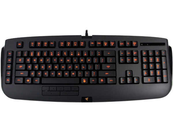 Teclado Gaming MMO Razer Anansi con 7 teclas modificables para pulgares y mas de100 teclas programables Hyperesponse, USB. (versión en inglés)