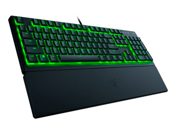 Teclado Mecánico Gamer de perfil bajo Razer Ornata V3 con retroiluminación RGB, USB. Color Negro.