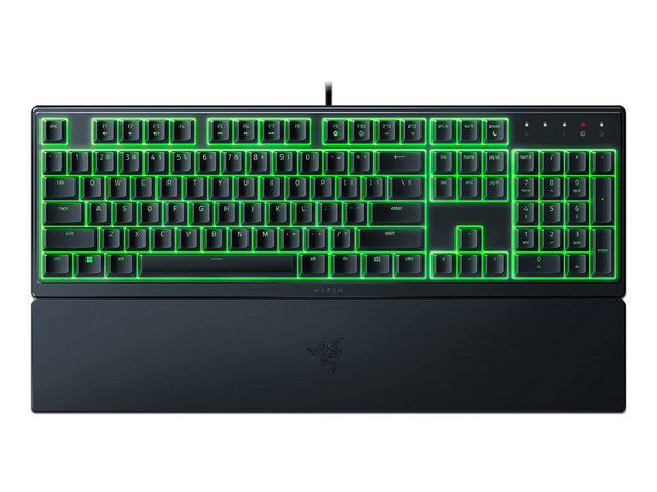 Teclado Mecánico Gamer de perfil bajo Razer Ornata V3 con retroiluminación RGB, USB. Color Negro.