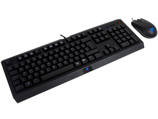 Teclado Gamer Cyclosa y Gaming Mouse Abyssus Razer, El Kit Esencial para Gamers. Color Negro, USB.