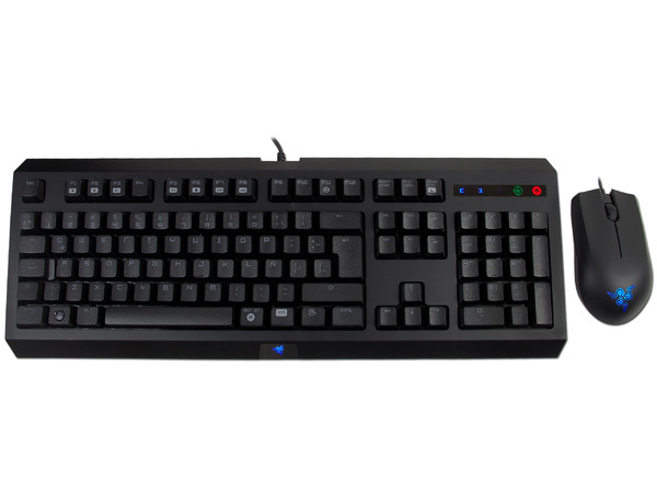 Teclado Gamer Cyclosa y Gaming Mouse Abyssus Razer, El Kit Esencial para Gamers. Color Negro, USB.