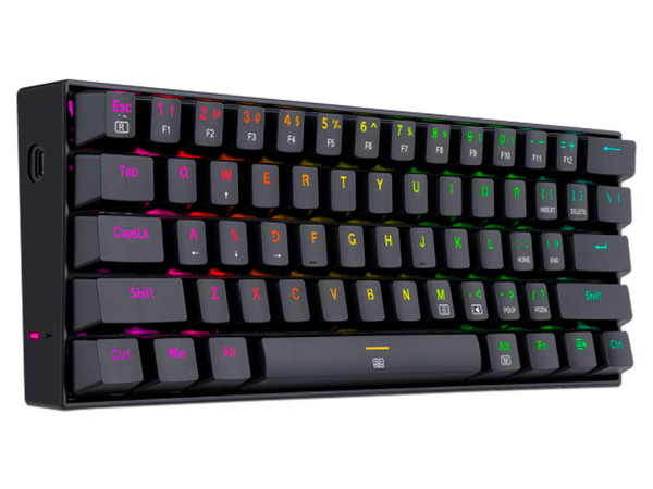 Teclado Mecánico Gamer Redragon Dragonborn K630 RGB, USB. Color Negro.