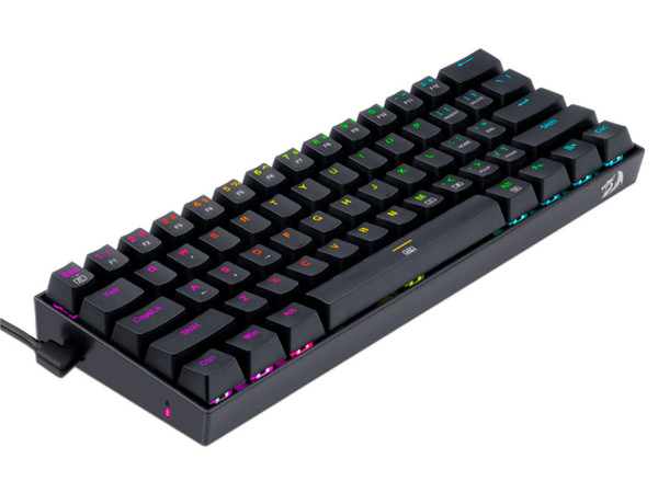 Teclado Mecánico Gamer Redragon Dragonborn K630 RGB, USB. Color Negro.
