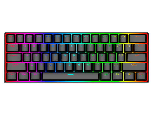 Teclado Mecánico Gamer Redragon Dragonborn K630 RGB, USB. Color Negro.