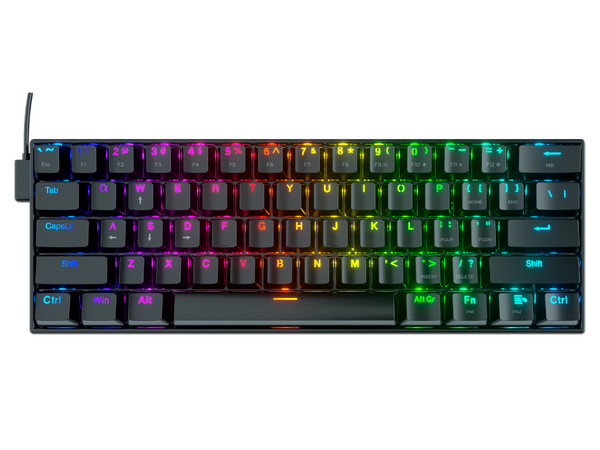 Teclado Mecánico Gamer Redragon Dragonborn K630 RGB, USB. Color Negro.