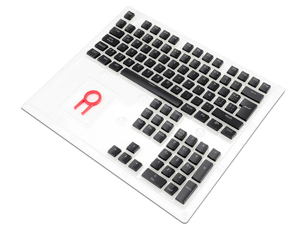 Set de Keycaps Redragon Scarab A130 para Teclado Mecánico, Doble Disparo, Color Negro.