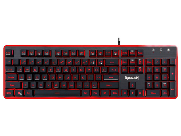 Teclado Gamer Redragon Dyaus 2 K509, RGB, USB. Color Negro. (Versión en Español)