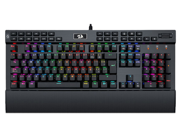 Teclado Mecánico Gamer Redragon YAMA K550, RGB, USB. Color Negro. (Versión en Español)