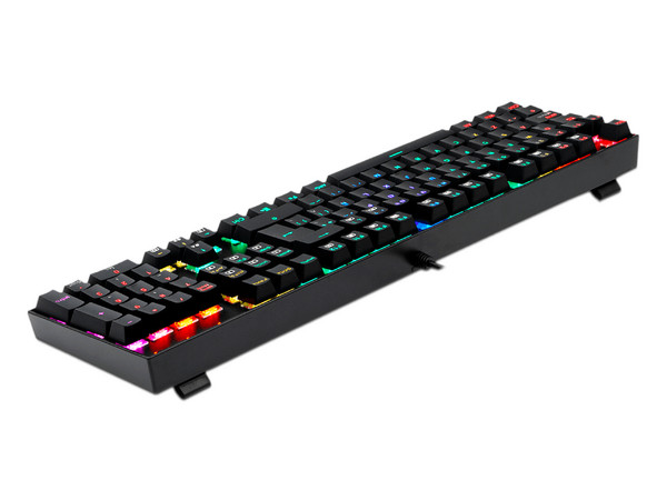 Teclado Mécanico Redragon MITRA K551RGB, Switch Red, Alámbrico. Color Negro
