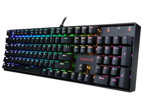 Kit de Teclado y Mouse Gamer Redragon K551, RGB, Switch Redragon Blue, USB, Color Negro, (Versión en Español).