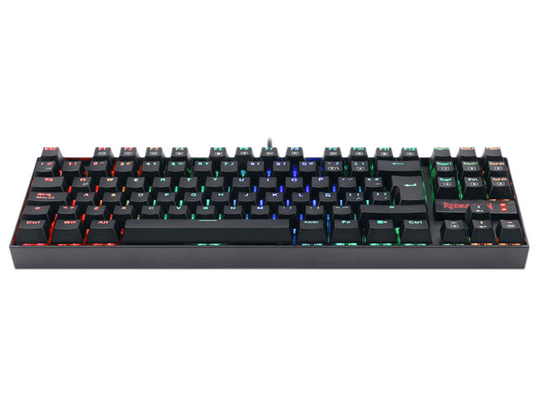 Teclado Mecánico Gamer Redragon Kumara K552, Switch Redragon Blue, Iluminación RGB, USB. Color Negro.