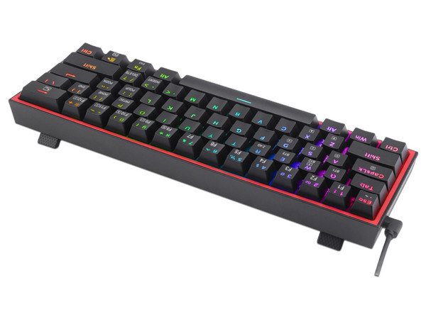 Teclado Gamer Mecánico Redragon FIZZ PRO K616-RGB B, RGB, Bluetooth, USB, Color Negro.