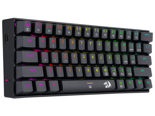 Teclado Mecánico Gamer Redragon Dragonborn K630, Switch Redragon Brown, RGB, Inglés, USB.