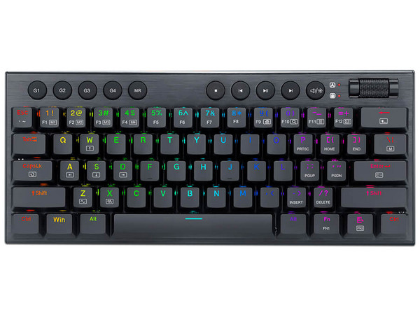 Teclado Mecánico Gamer Redragon Mini Horus, Switch Red, Bluetooth, Receptor USB, RGB, Versión en Inglés.