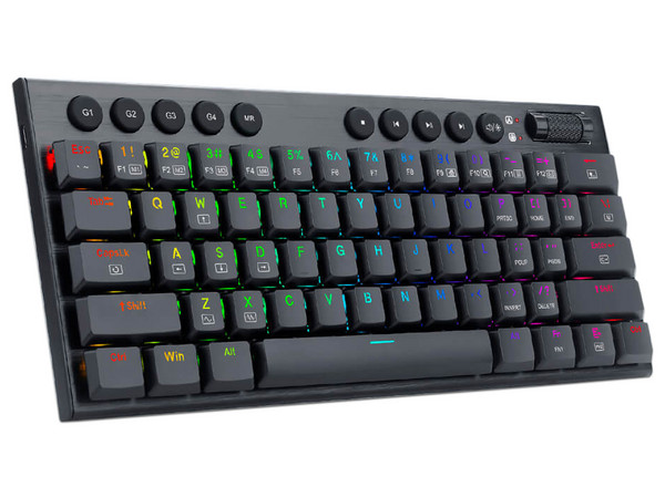 Teclado Mecánico Gamer Redragon Mini Horus, Switch Red, Bluetooth, Receptor USB, RGB, Versión en Inglés.