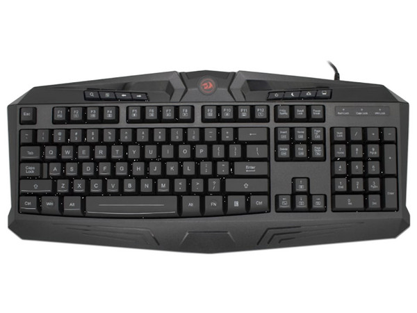 Kit Gamer Redragon S101-BA que incluye:
Teclado de membrana Harpe pro K03A RGB,
Mouse Centrophorus RGB M601,
Mouse Pad Archelon M P001,
Audifonos Ares H120. Color negro con rojo.