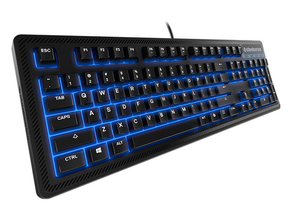 Teclado Gamer Steelseries Apex 100, Iluminación LED Azul (Versión en Español). Reacondicionado.
