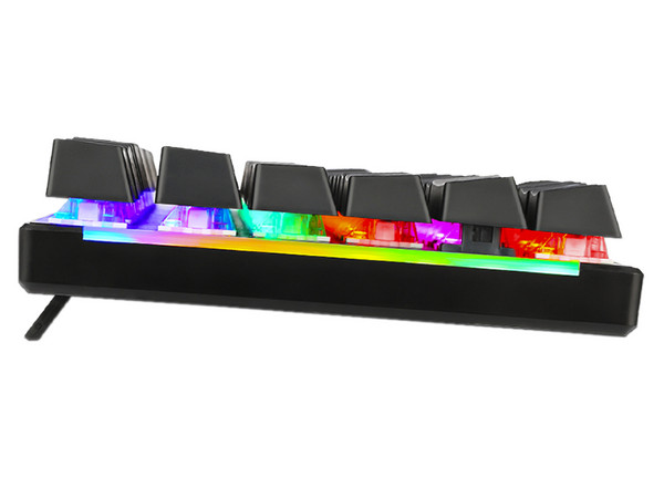 Teclado Gamer Mecánico T-Dagger BNAXOS T-TGK310, Iluminación RGB, USB, Switch Rojo. Color Negro. (Versión en Español).