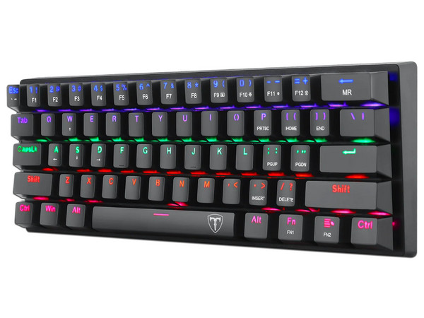 Teclado Gamer Mecánico T-Dagger Arena T-TGK321, Iluminación RGB, USB. Color Negro. (Versión en Inglés).