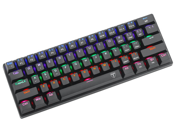 Teclado Gamer Mecánico T-Dagger Arena T-TGK321, Iluminación RGB, USB. Color Negro. (Versión en Inglés).