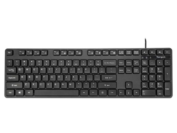 Teclado Alámbrico Targus AKB30ESLP, USB. Color Negro.