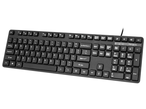 Teclado Targus AKB30US, Alámbrico, USB, Color Negro.