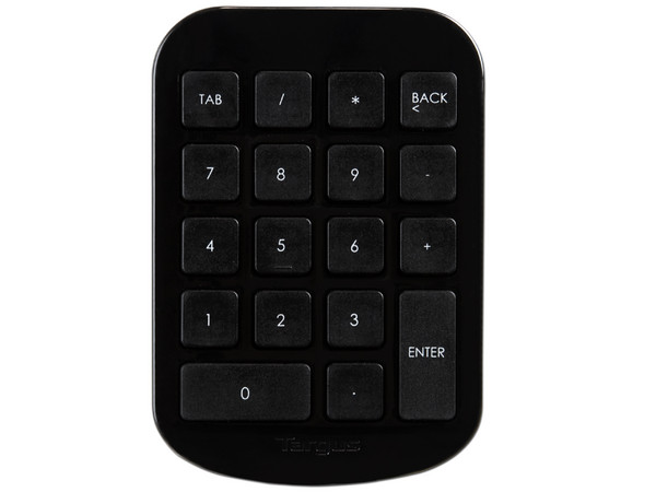 Teclado Numérico Targus Inalámbrico, Receptor USB. Color Negro.