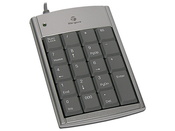 Teclado Numérico Targus para Laptop, USB.