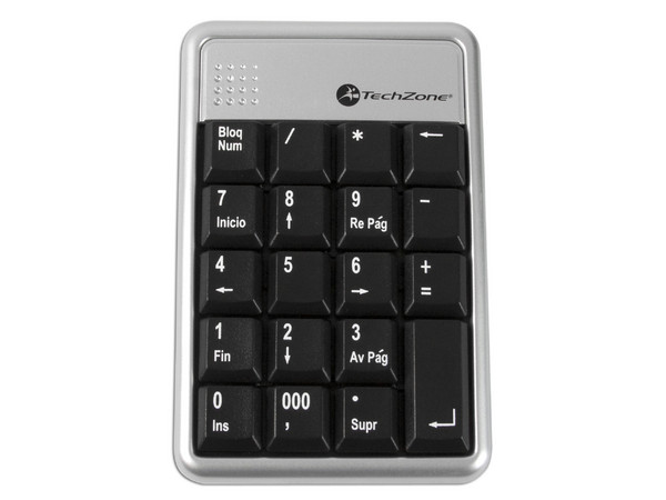 MiniTeclado Numérico inalámbrico TechZone, USB
