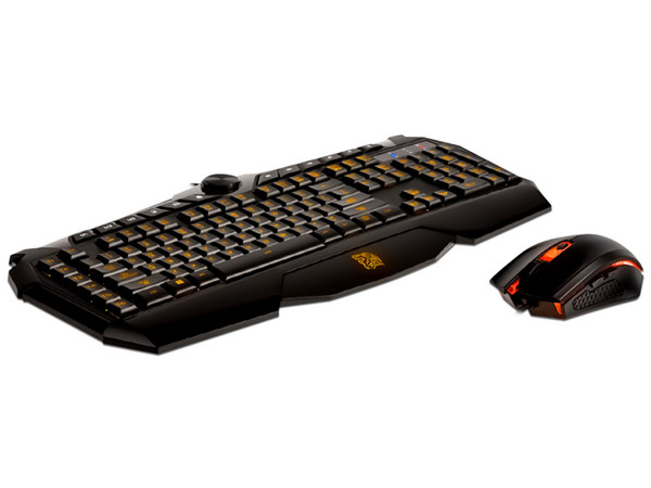 Teclado y Mouse Gamer Thermaltake Tt eSports Challenger Prime RGB, USB, en Inglés. Color Negro.