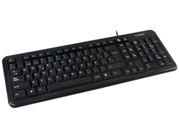 Teclado Standard True Basix, USB.
