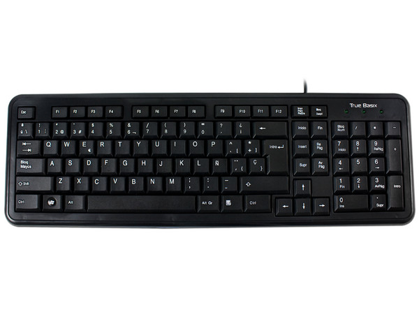 Teclado Standard True Basix, USB.