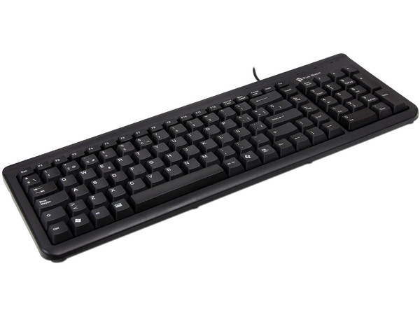 Teclado Estándar TrueBasix, USB. Color Negro
