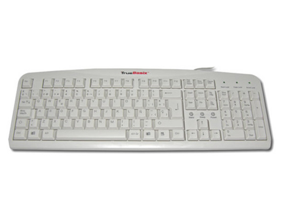 Teclado TrueBasix TXT-2200 Standard, PS/2, Color Beige.