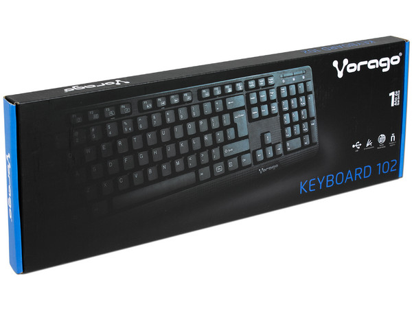 Teclado Multimedia Vorago KB-102, USB.