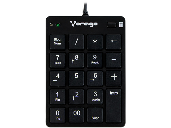 Teclado Numérico Vorago 105, USB.